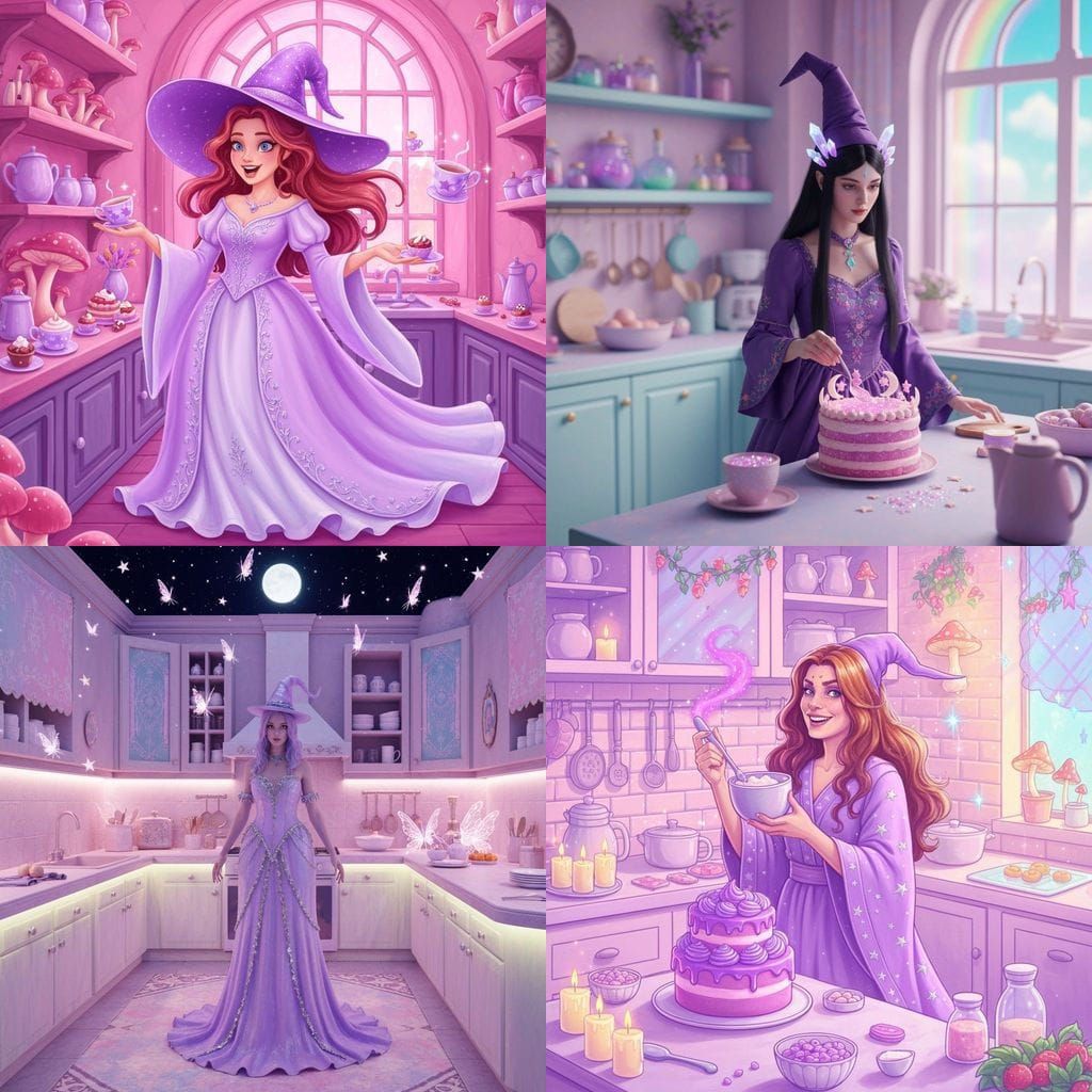 Magical Witch Cake with Cosmic Desserts