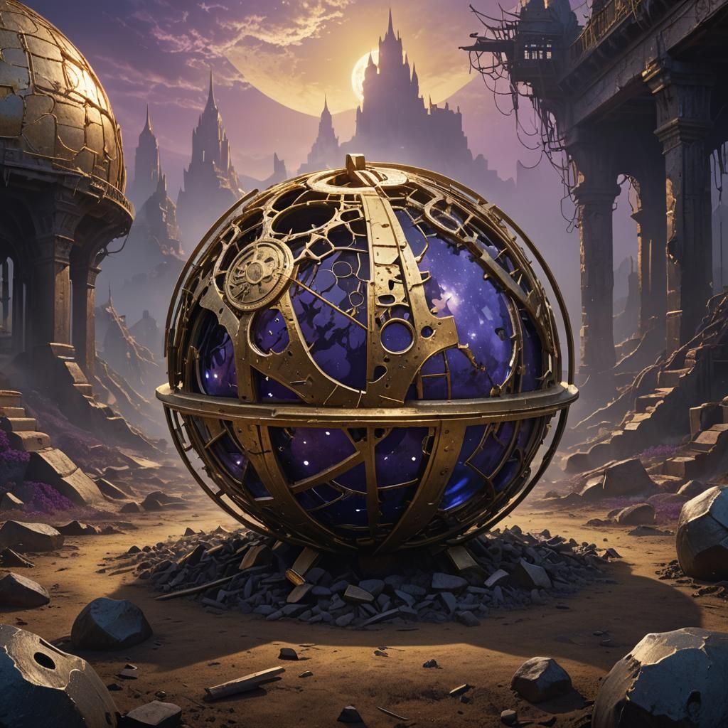Golden Globe with Nails: Fantasy Concept Art