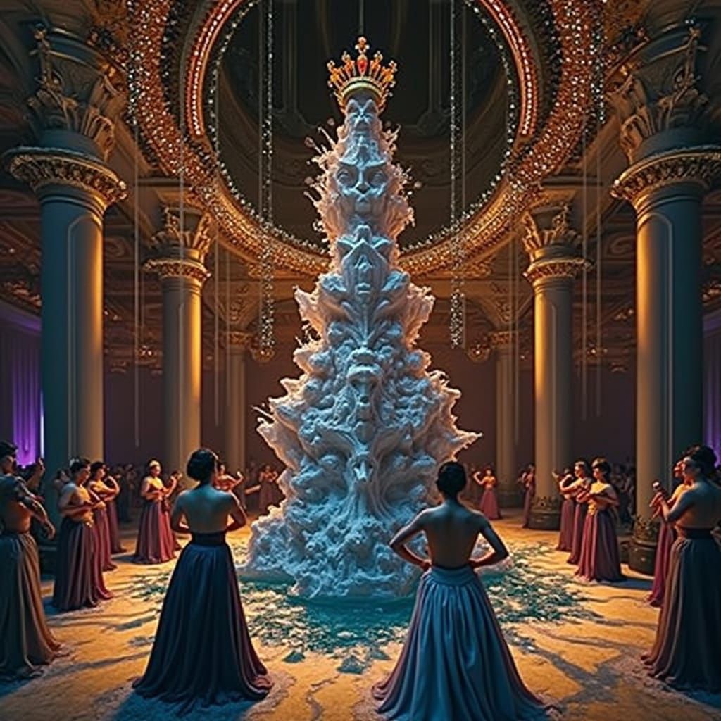 Melting Ice Sculpture: A Vainglorious Spectacle