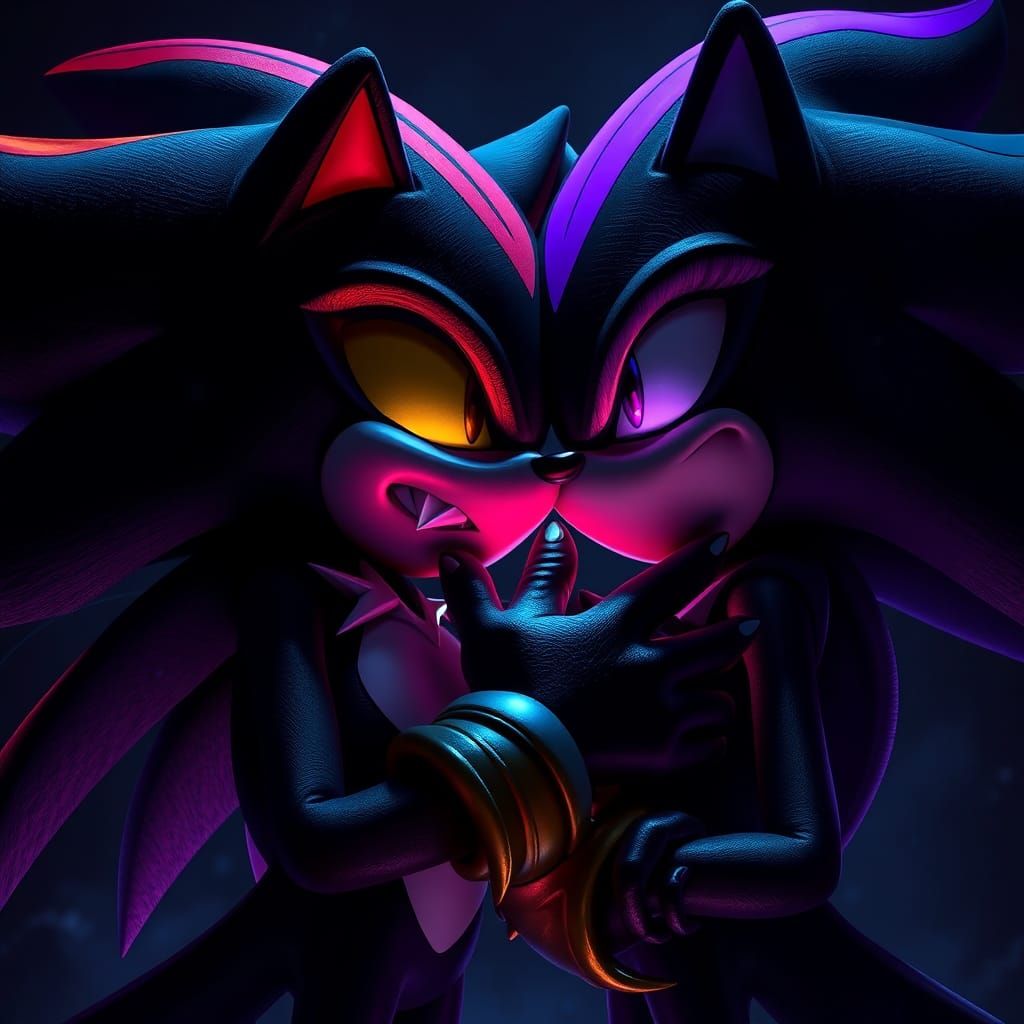 Shadow the Hedgehog: Vampire Doppelganger Kiss
