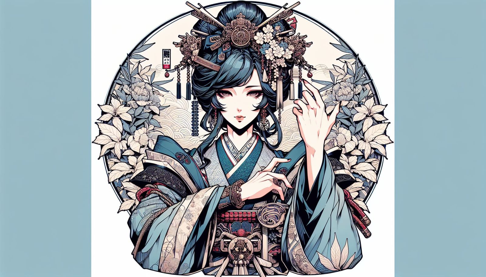 Anime Style Japanese Healer and Team Leader