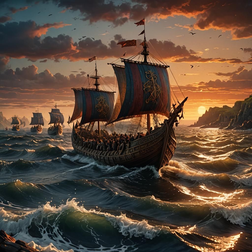 Viking Armada Lands on English Shore