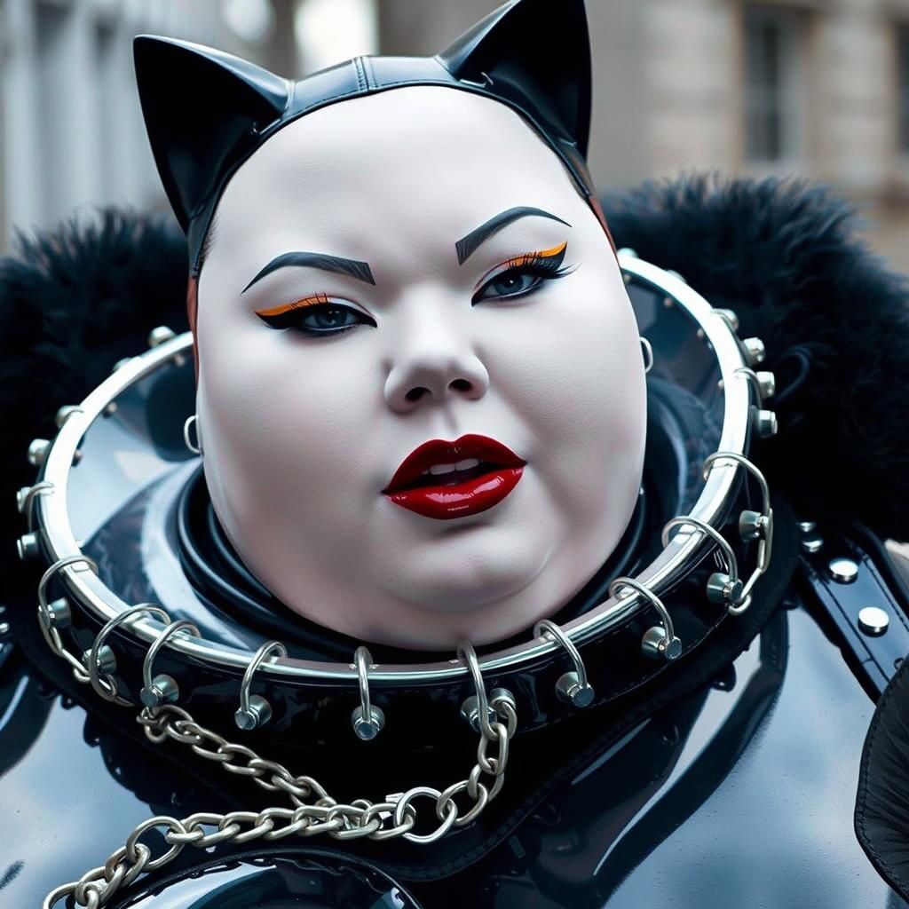 Cruel Prison Guard in Dystopian Future with Electro Mask