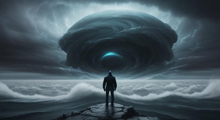 Boiling River: Surreal Hyper-Realistic Landscape