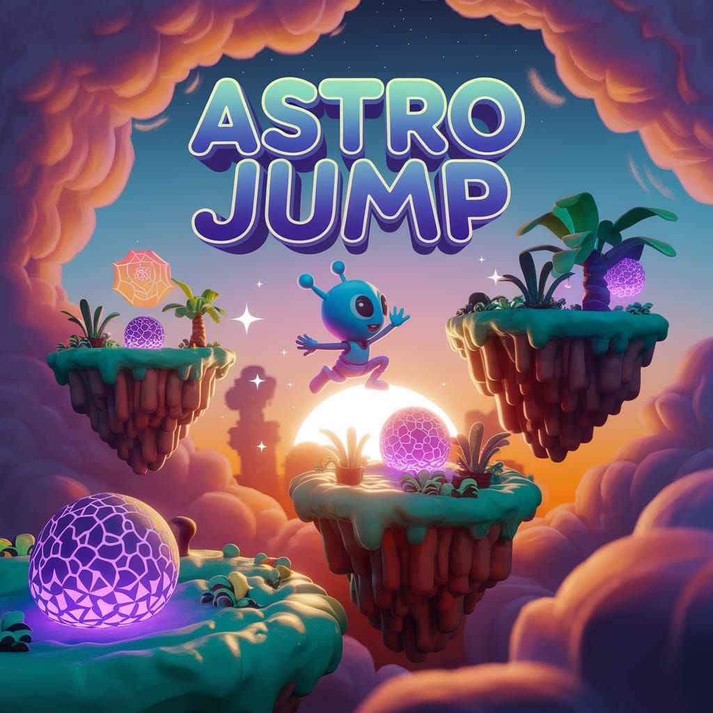 Video game cover ASTRO JUMP