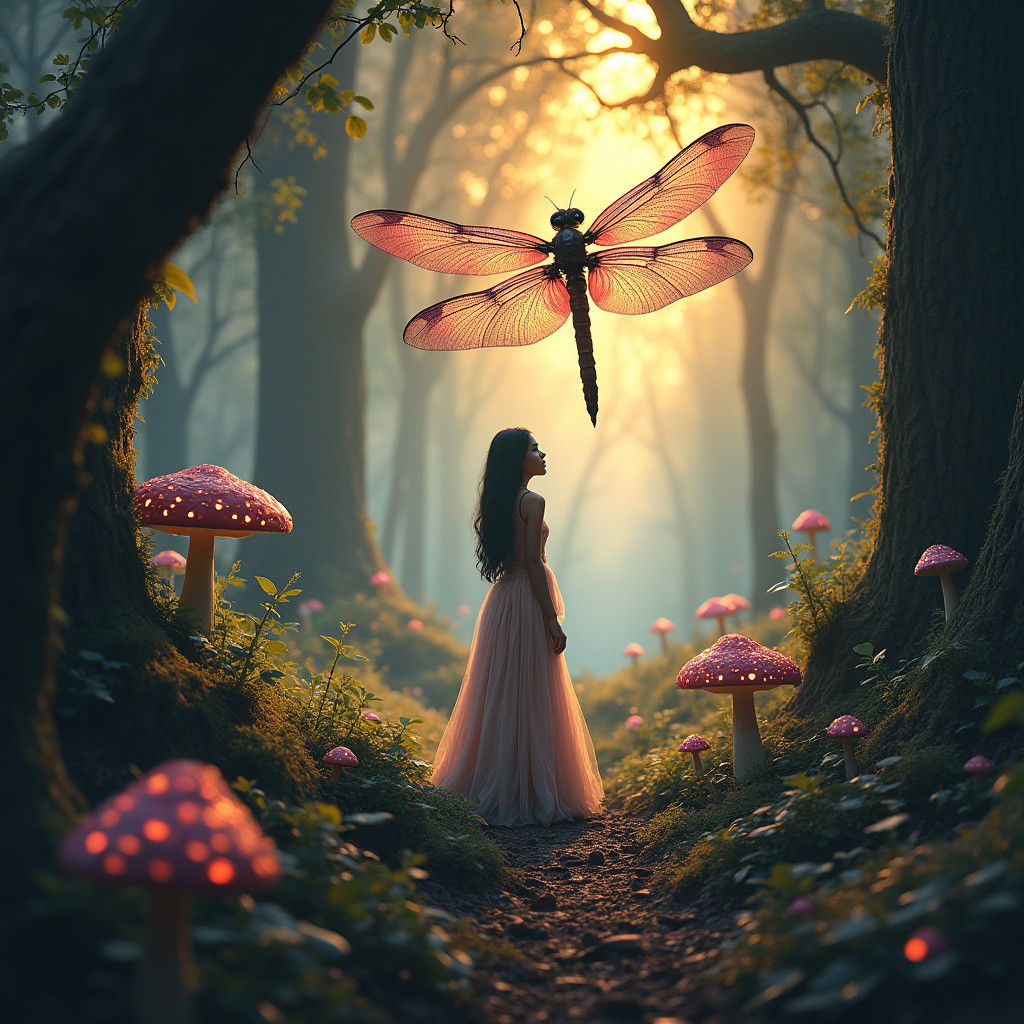 Mystical Princess in Enchanted Forest