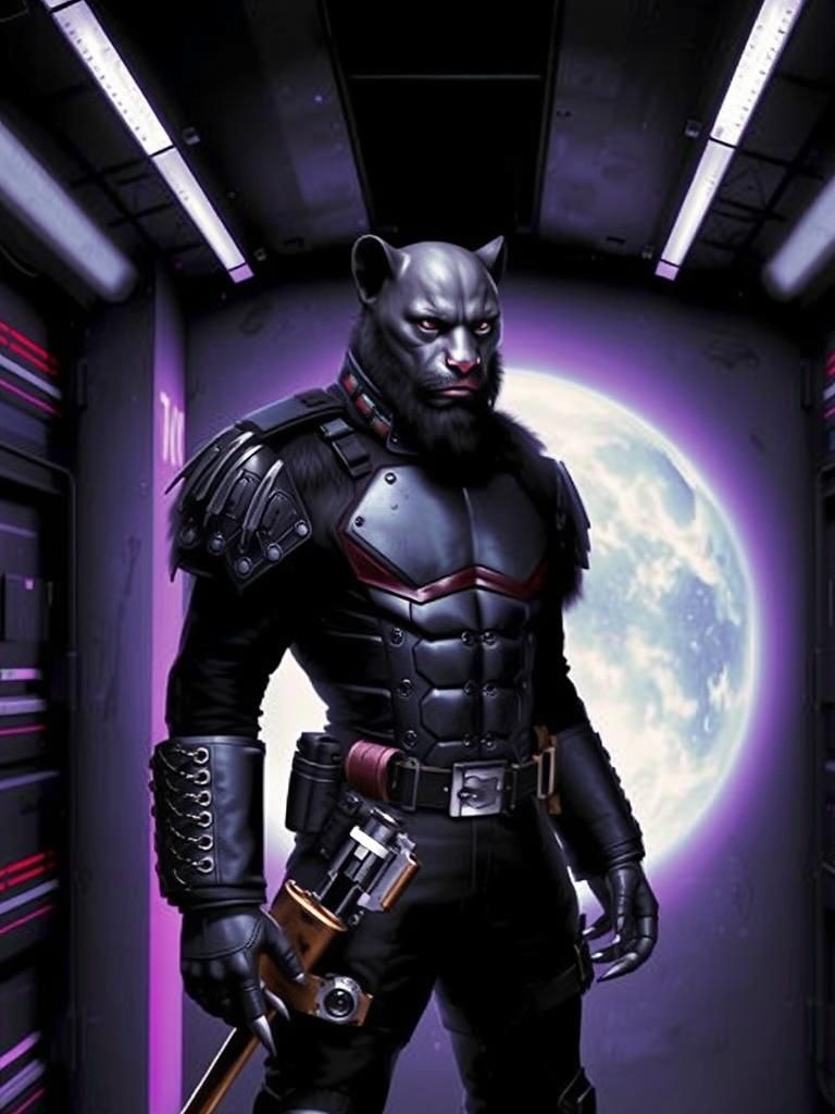 Male panther humanoid, named "Cloaking Dagger (Dagger)" of t...