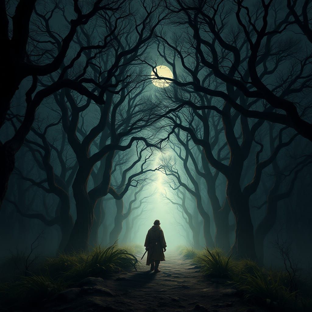 Weary Traveler Discovers Enchanted Pathway Through Ancient F...