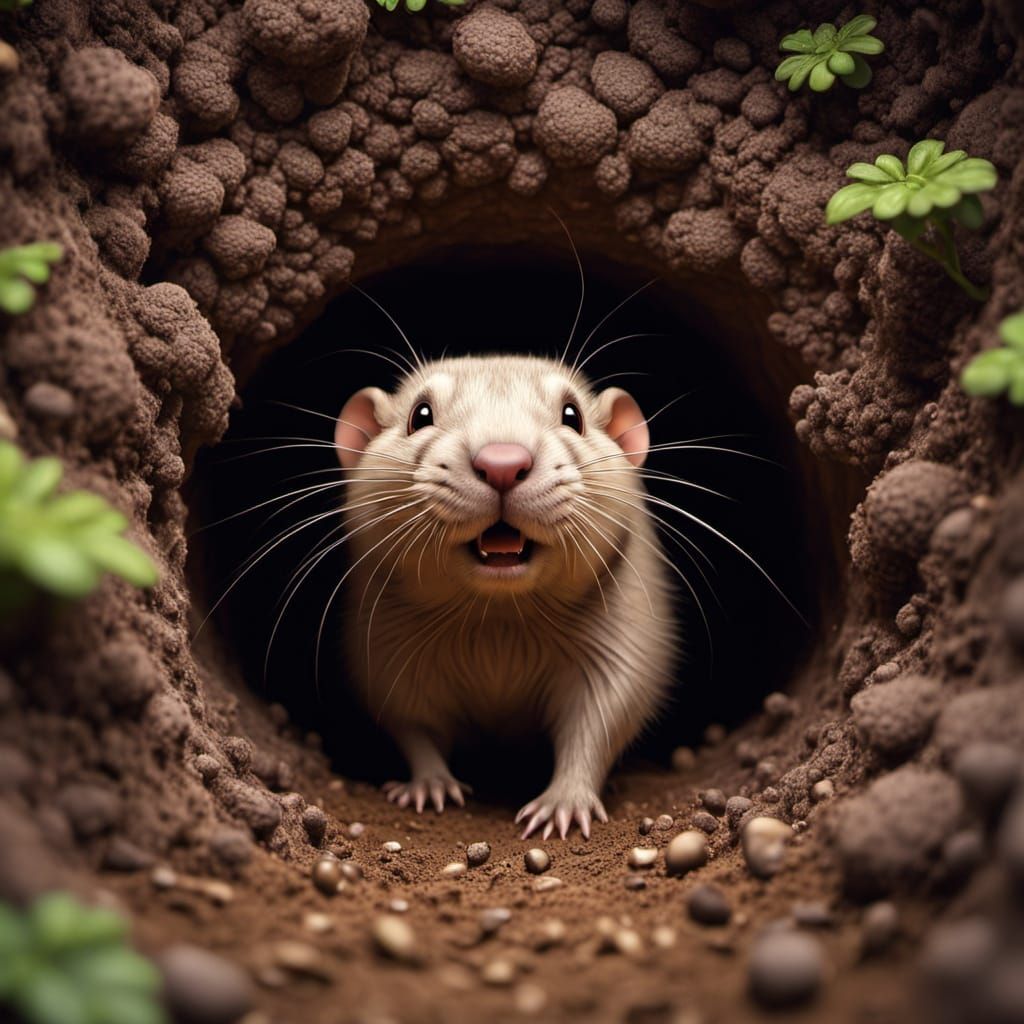 That´s my hole and I protect it!