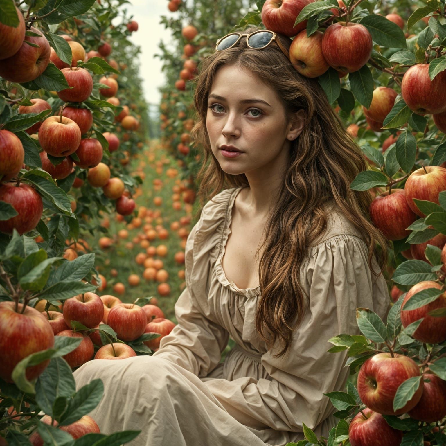 Eve's Apple Allergy: A Conceptual AI Image