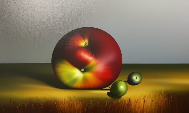 Vibrant Still Life as Digital Art