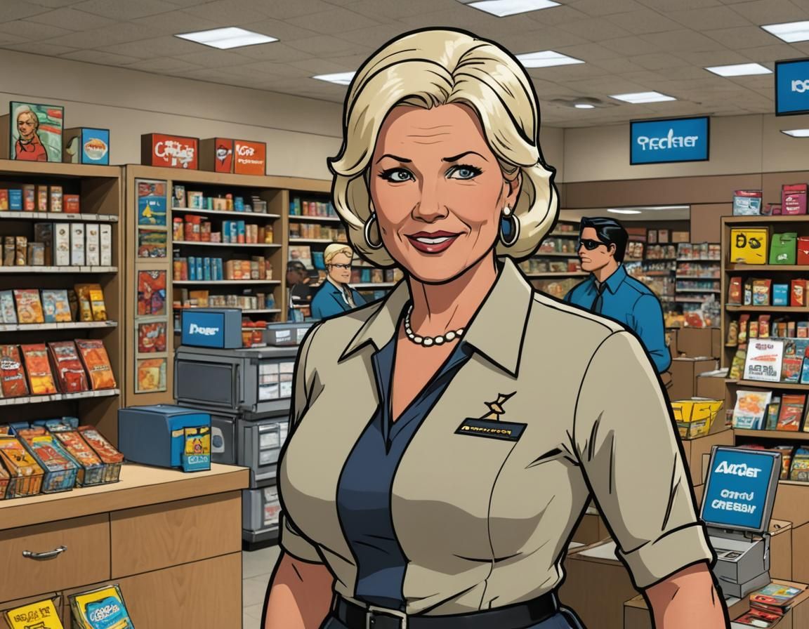 Pam Poovey as Walmart Greeter