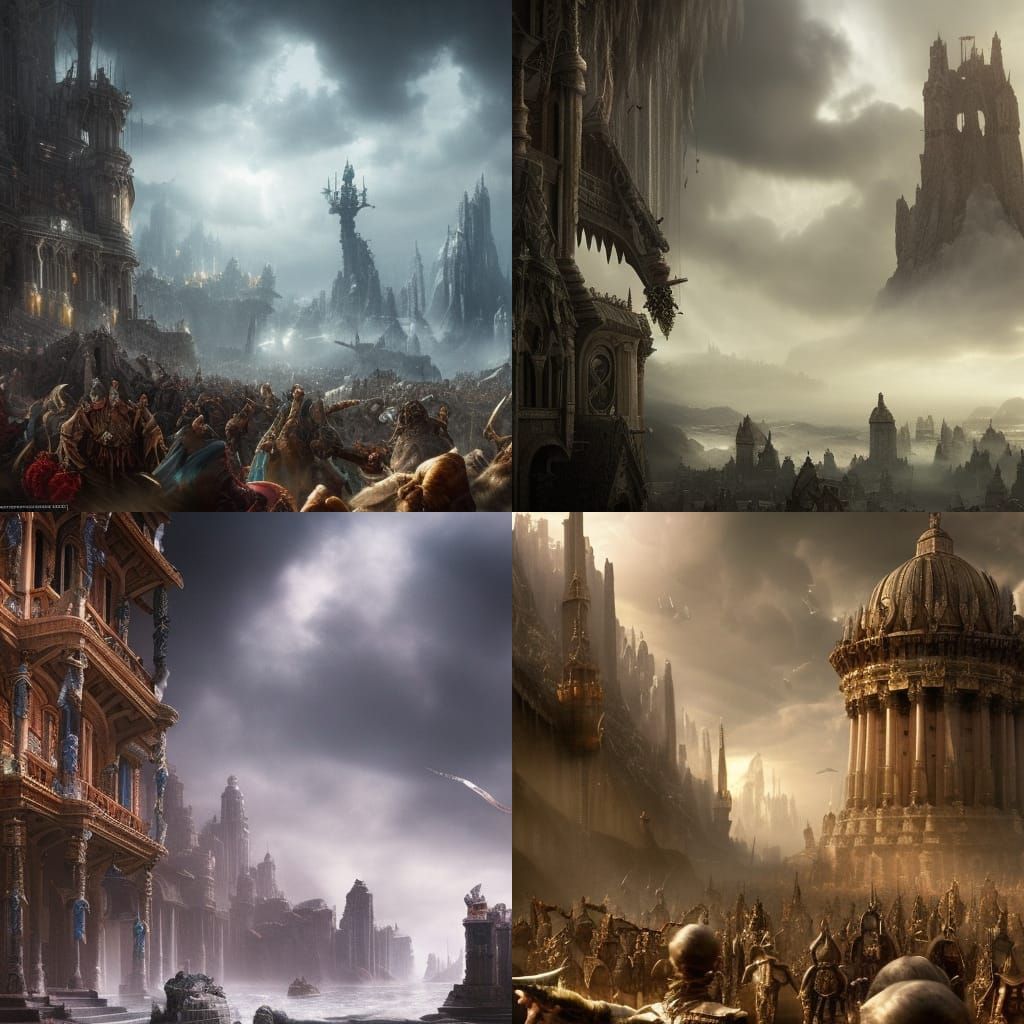 Dramatic Unrest in the Realm: A Digital Matte Painting