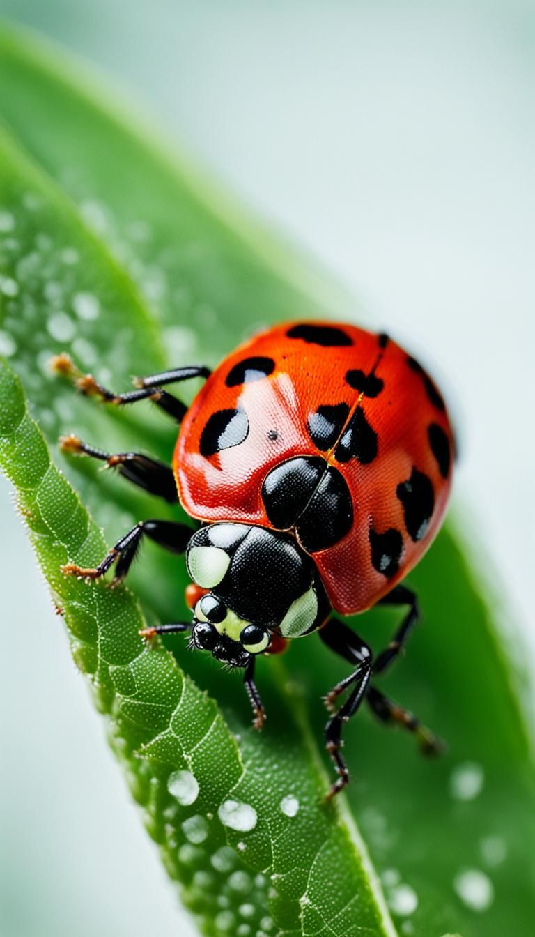 Ladybug Portrait in Macro Photography