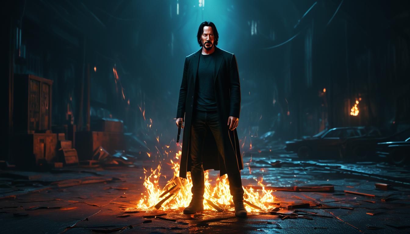 Crucified Neo: Atmospheric Firelight in Unreal Engine 5