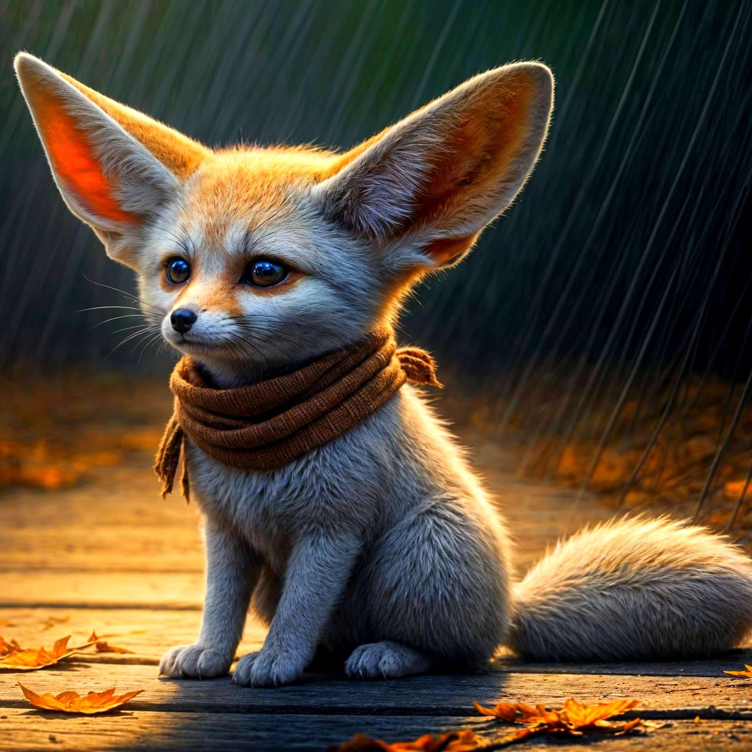 Mystical Fennec Fox in Whimsical Attire