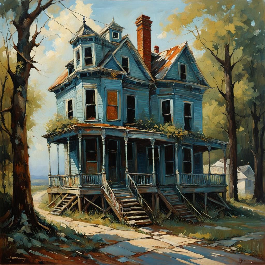 Solitary Life: An Oil Painting Inspired by Gurney