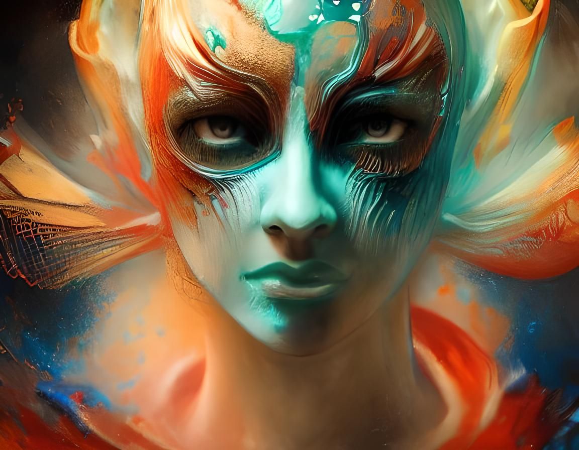 Dark Fantasy Warrior in Bioluminescent Garden, Digital Art