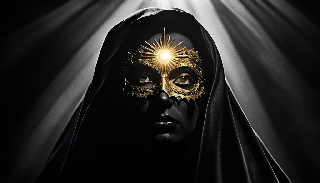 Gothic Surrealism: Golden Sun in Satin Eye