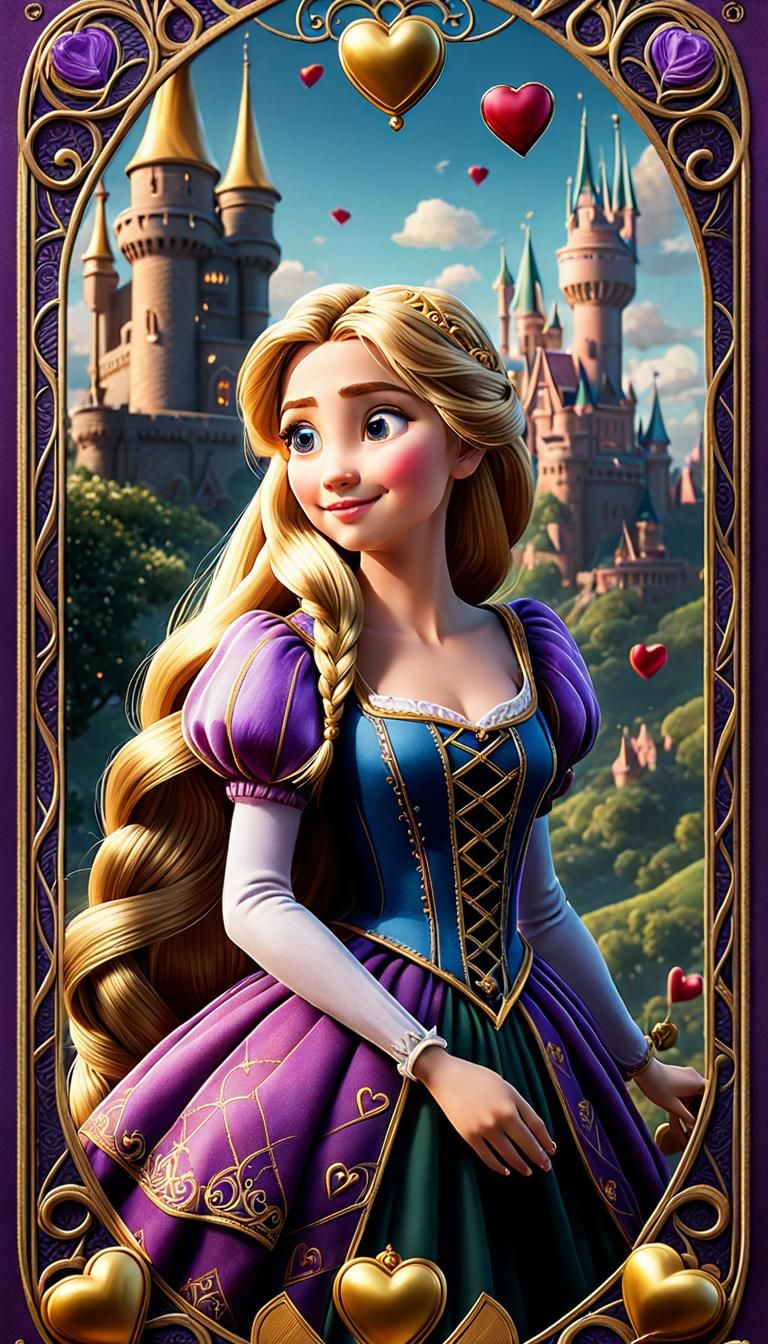 Rapunzel Tarot Card