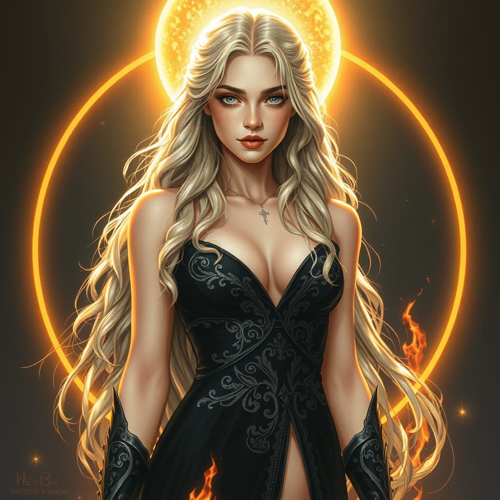 Ethereal Goddess of Ancient Wisdom and Beauty