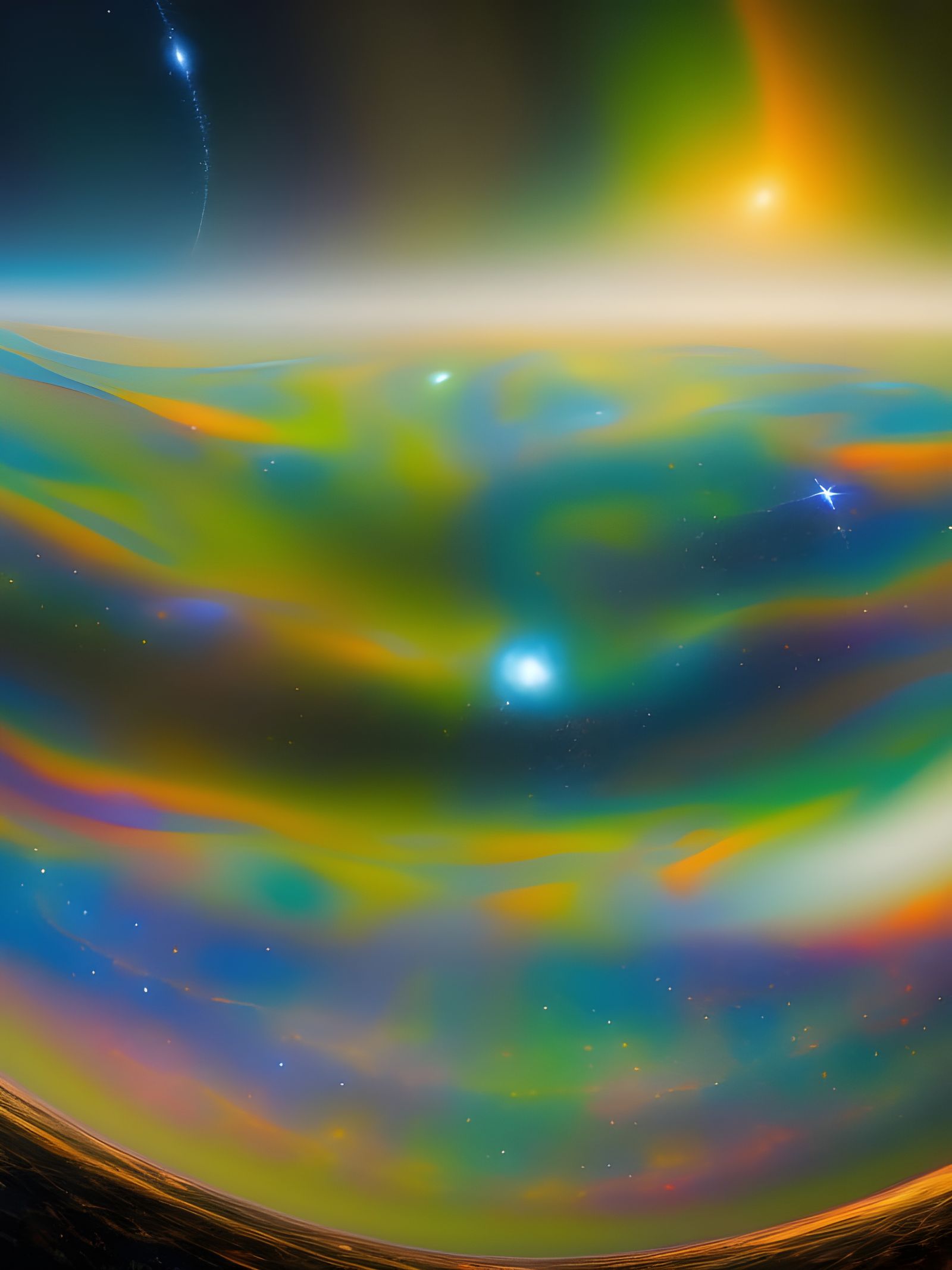 The boundaries of the universe to the void.