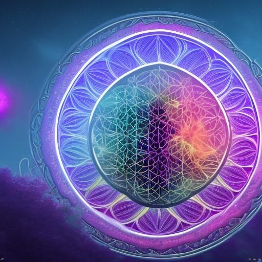 Purple Energy Unites Family in Detailed Matte Painting