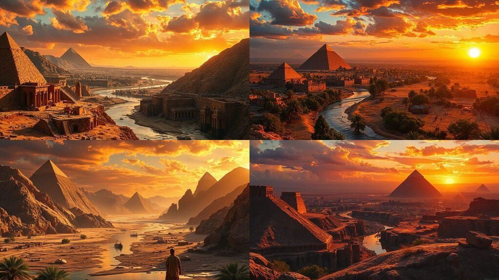 Hyperrealistic Concept Art of Ancient Nile River Valley