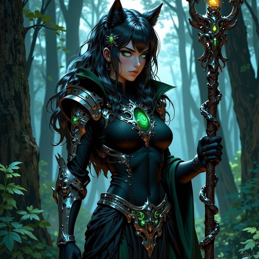 Mystic Lupine Sentinel of the Twilight Forest