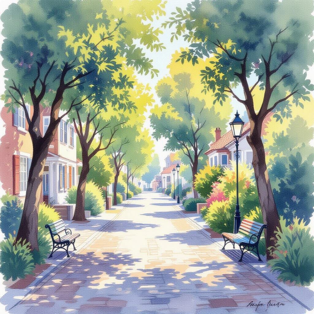 Delicate Watercolor Painting