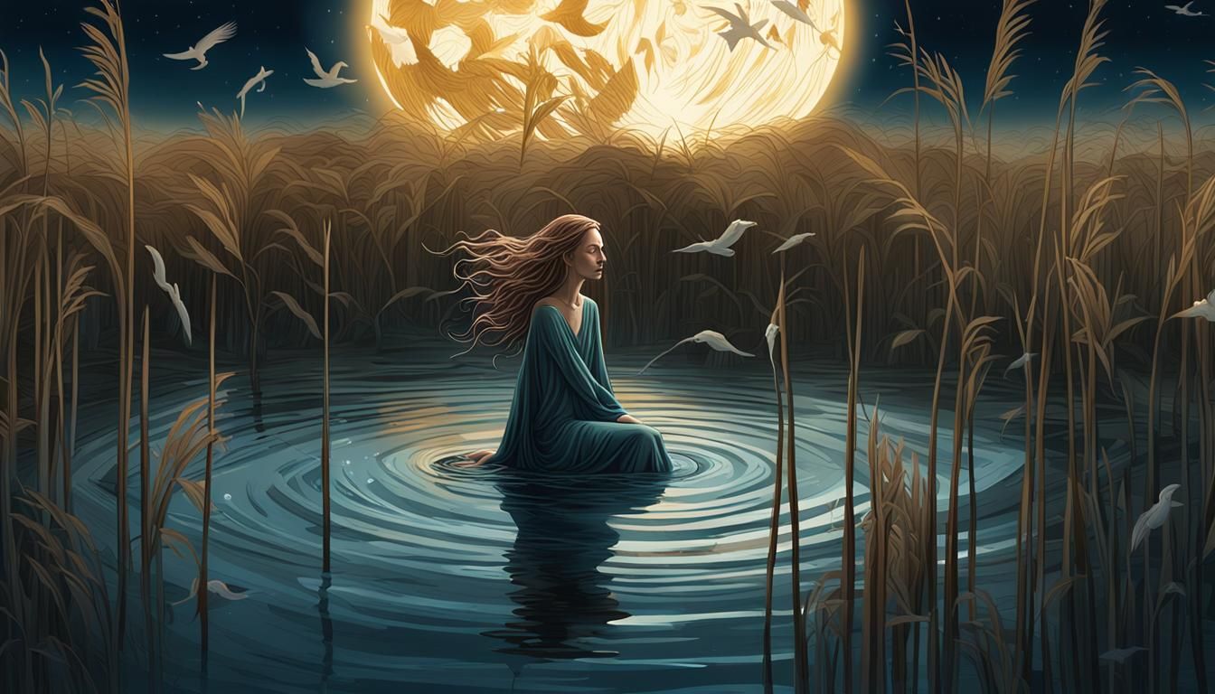 Surreal Night Swim in an Elegant Universe