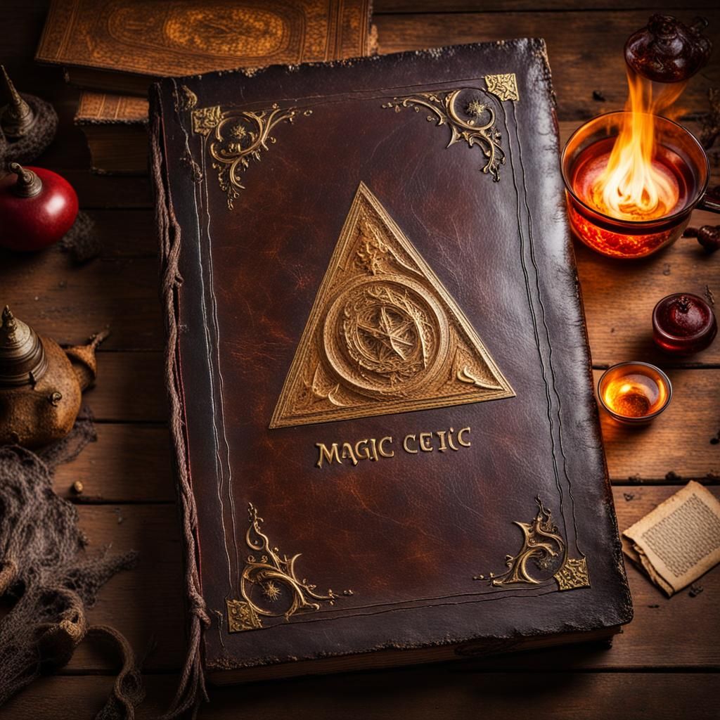 Antique Tome of Magic on Sorcerer's Table