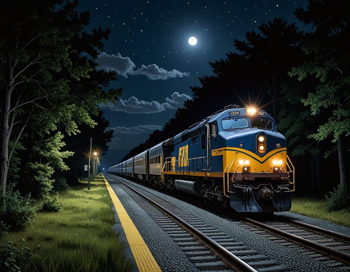 Midnight Train to Georgia Hyperrealism Masterpiece