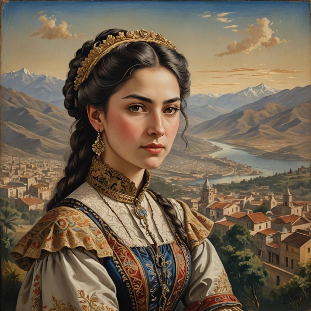 Victorian-Era Portrait of a Chilean Woman