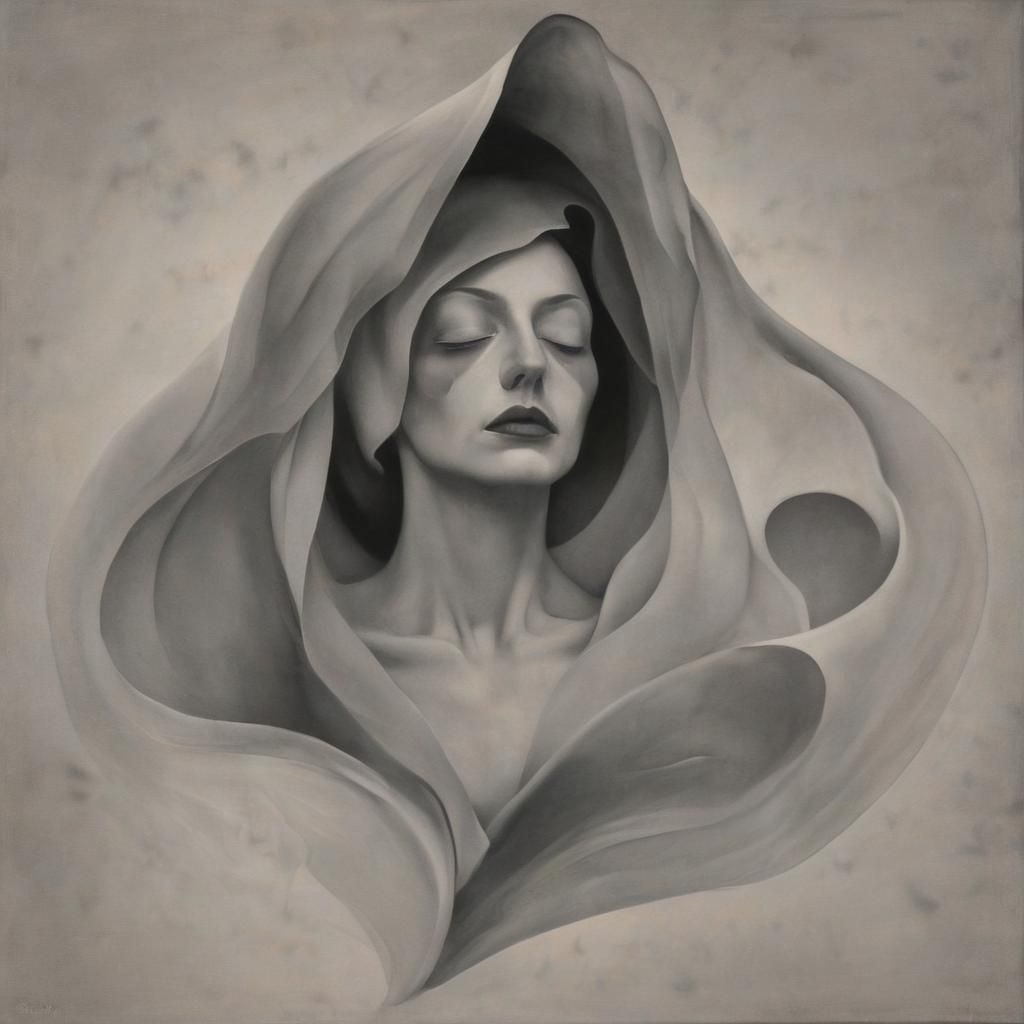 Grimdark Scene in O'Keefe Inspired Style