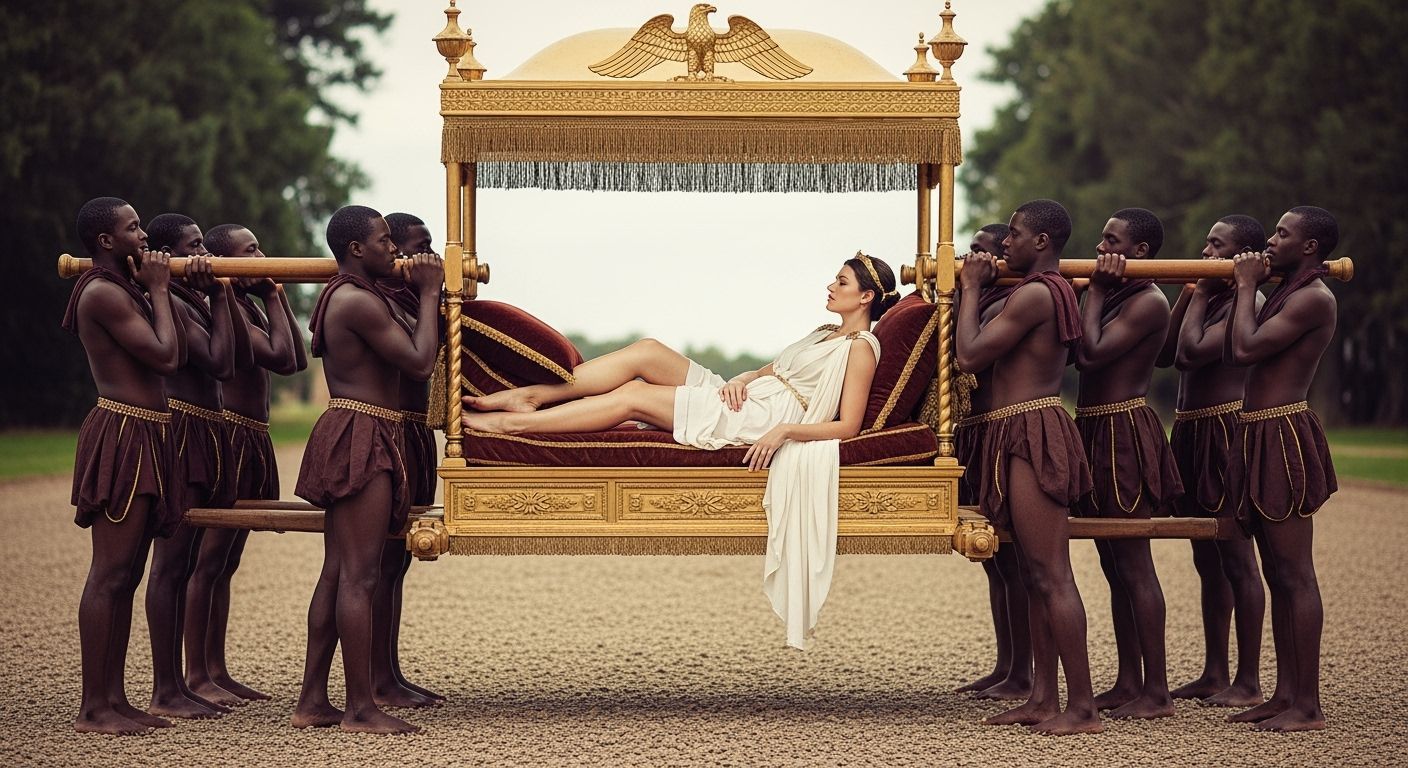 Roman Empress on Imperial Litter: Professional Photography S...