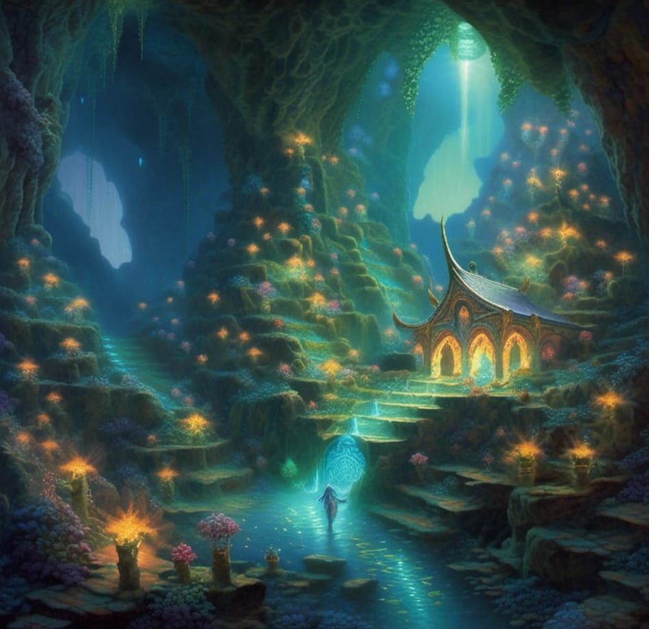 Whispers of the Faery Realm: Fairy Creatures Dancing in Ethe...