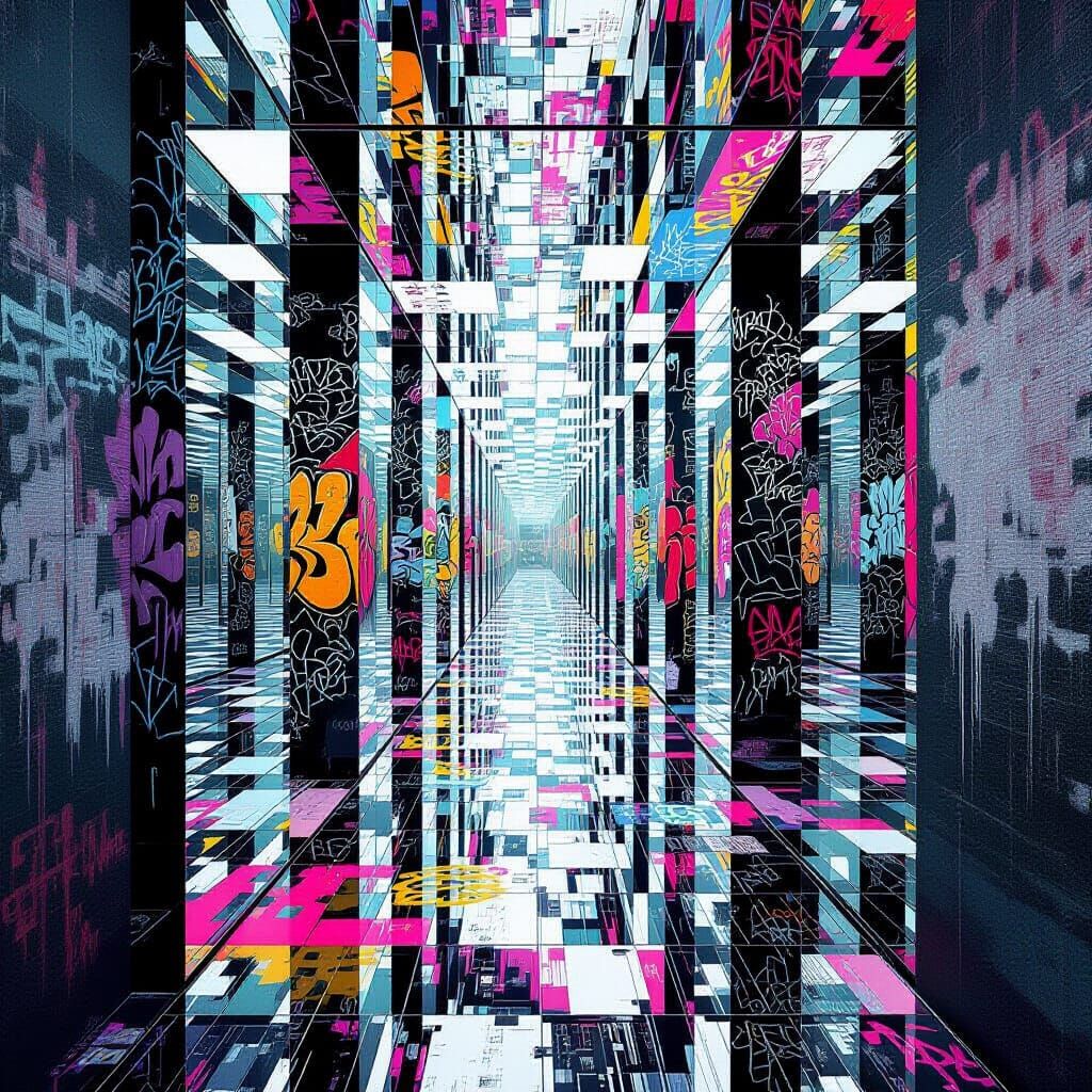 Infinite Mirror Room: Surreal 3D Reflections