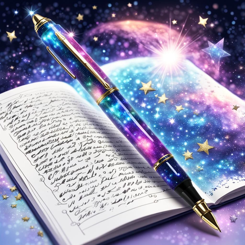 Enchanted Pen Creates Magical Drawings in Anime Style