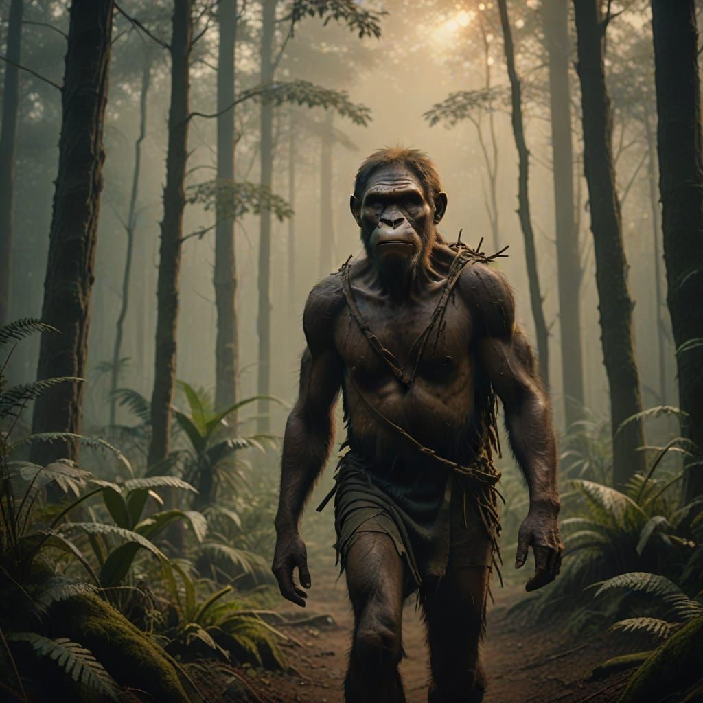 Homo Erectus Walks Through a Mysterious, Ancient Forest