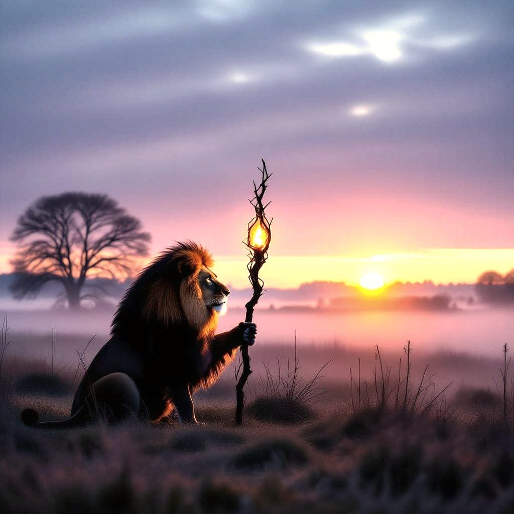 Black Lion Goblin in Misty Peat Field