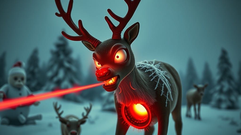 Macabre Winter Wonderland: Rudolph's Fiery Reckoning