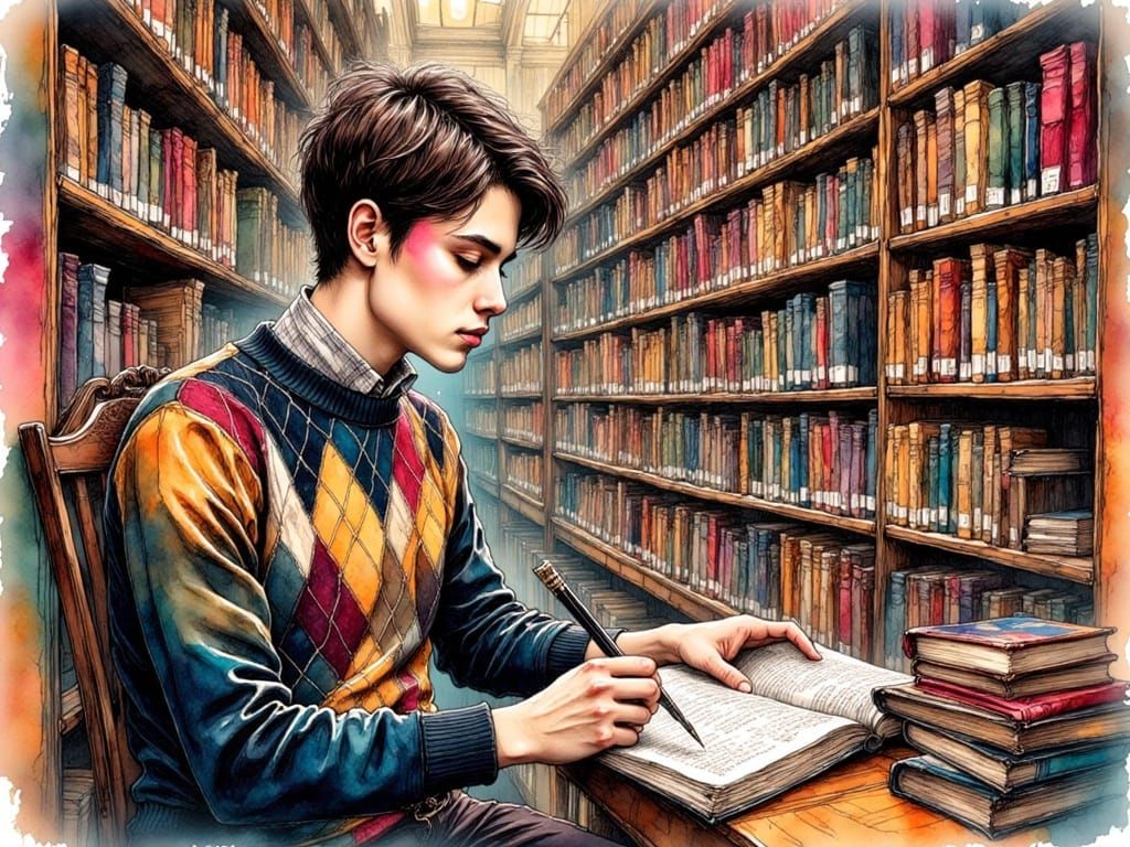 Youthful Explorer in Whimsical British Museum