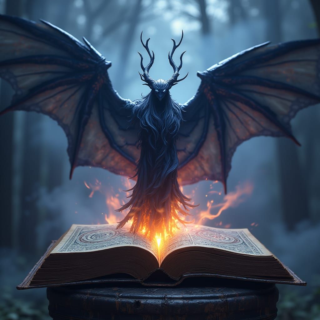 Banshee Emerges From Ancient Tome in Dark Fantasy