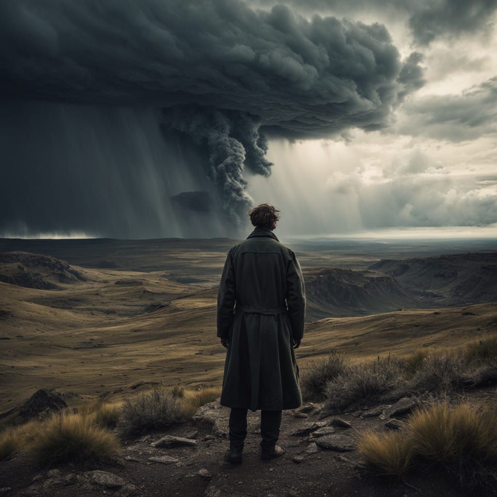 Epic Storm Landscape in Cinematic Style