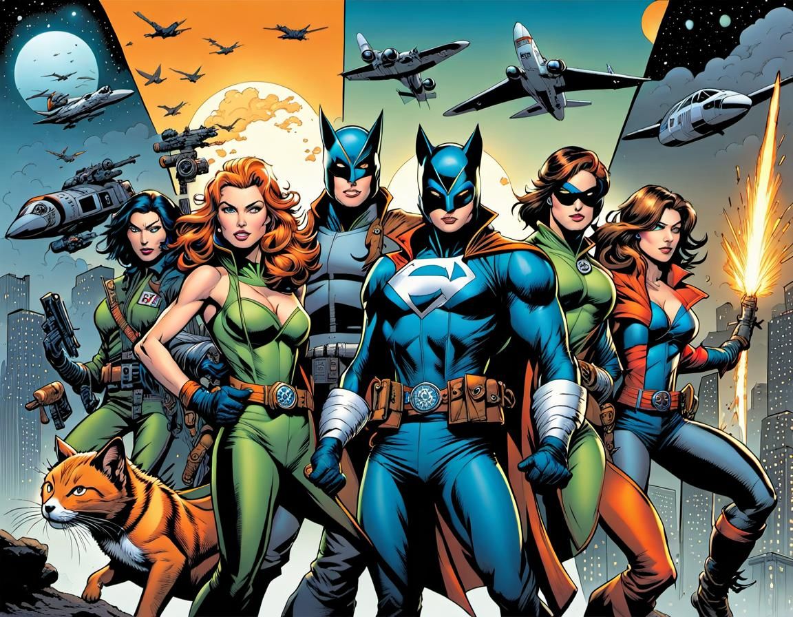 Animal Heroes Escape: Comic Book Art Style