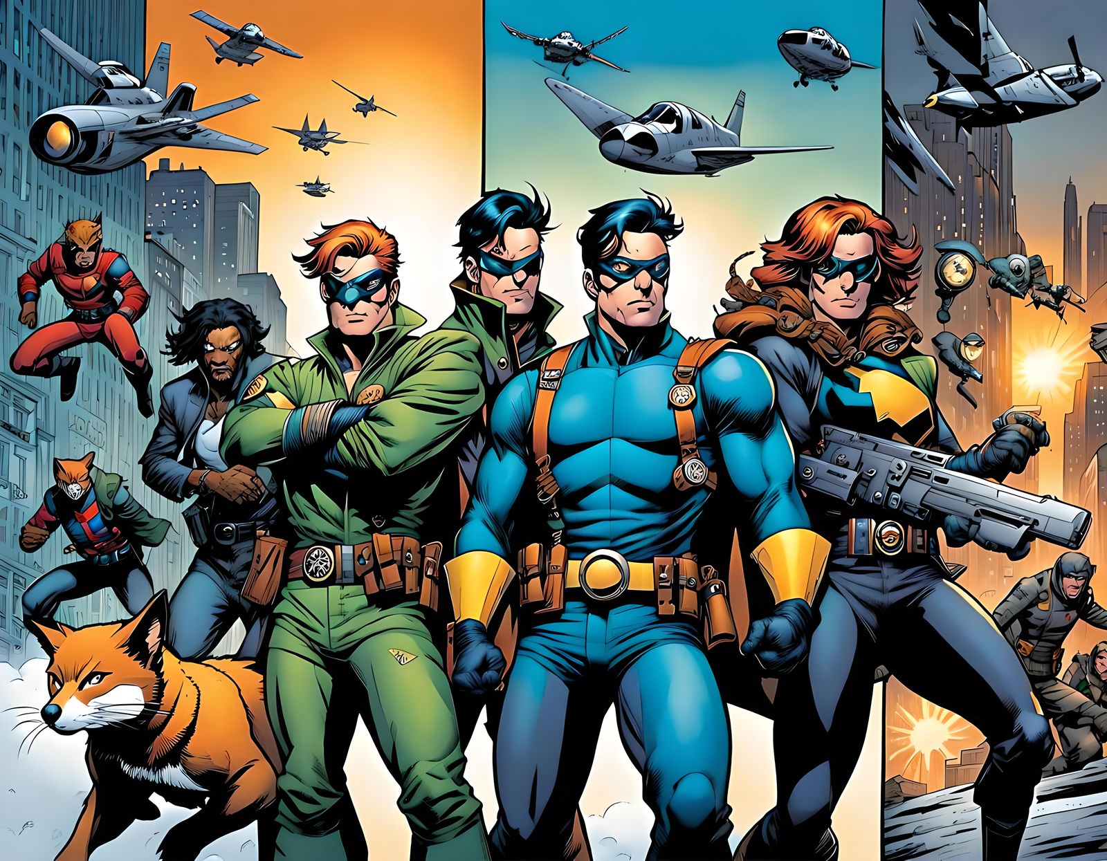 Comic Book Page: Animal Cybernetic Battle Armor