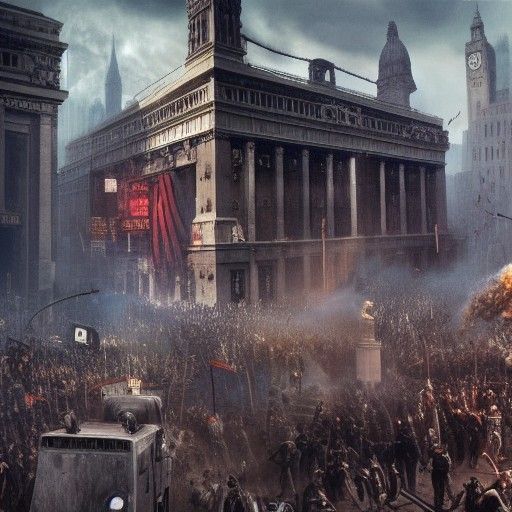 National Anarchist riot against the modern world