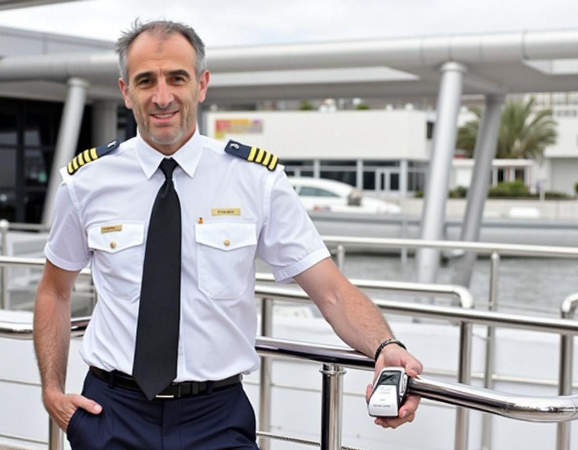 Sailor Between Land and Sea: AI Generated Image