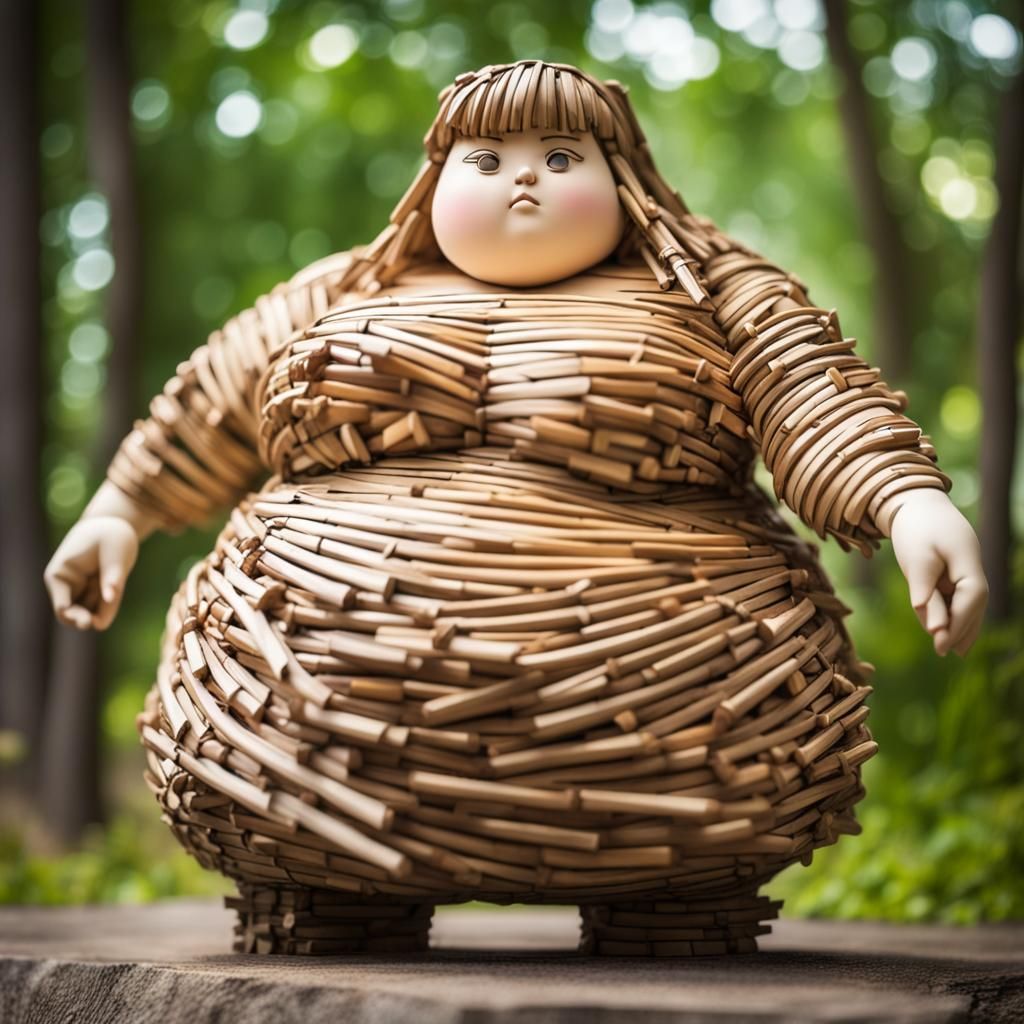 Anime Girl Stick Statue: Professional Photography